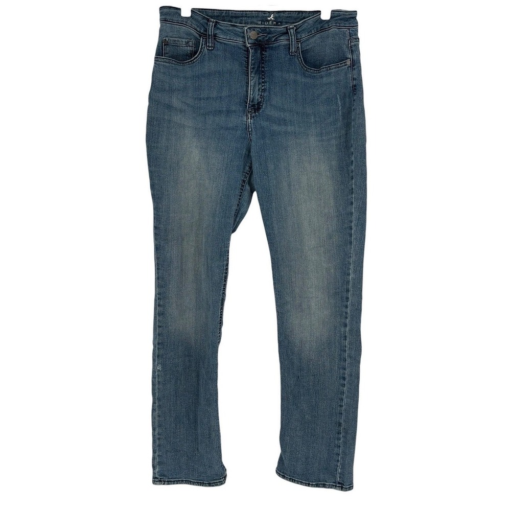 Lee Riders‎ Straight Leg Jeans Blue Mid Rise Stretch 12M